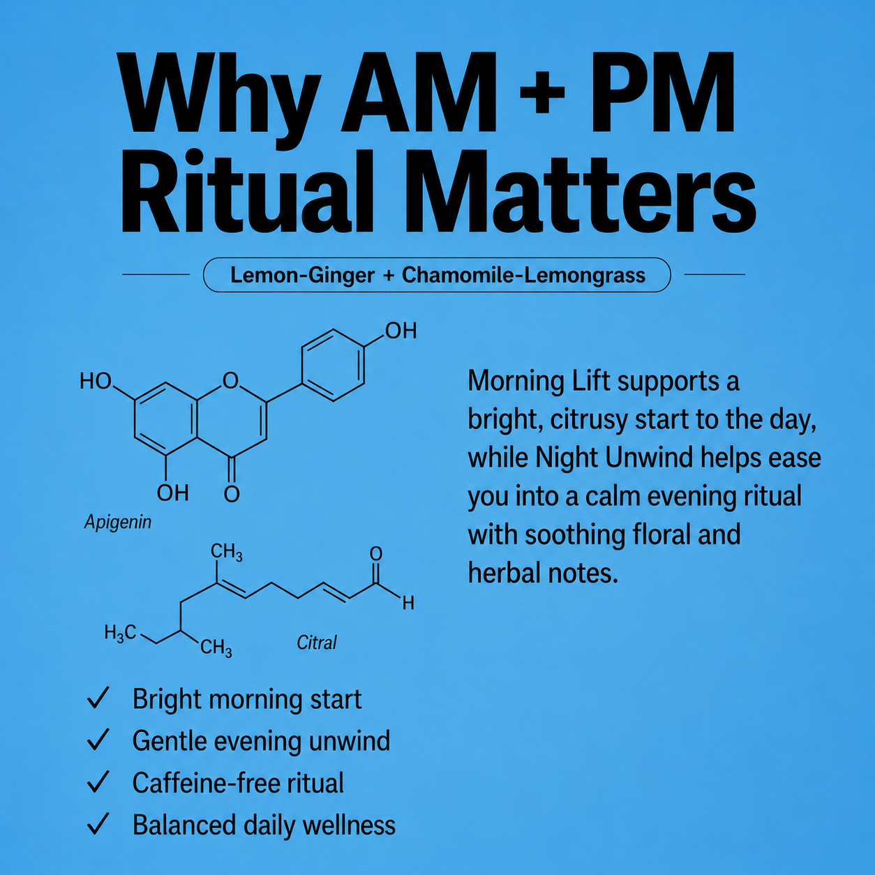 Am/PM Ritual: Night unwind and morning lift