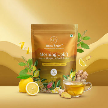 Morning Lift – Tulsi, Lemon Peel & Ginger Tea