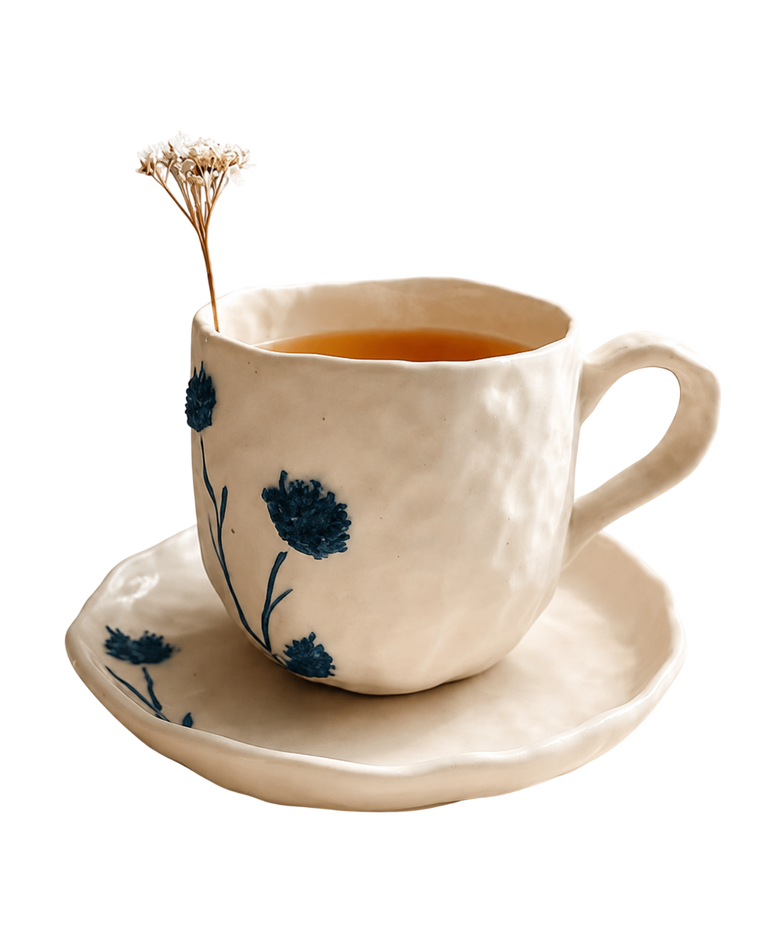 Evening herbal tea cup